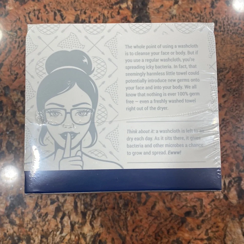 Clean skin club clean towels biodegradable extremely soft 50 count NIB - Picture 4 of 7